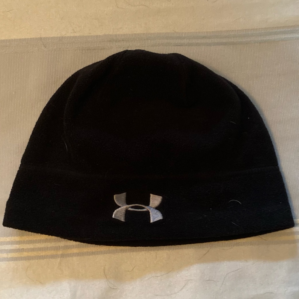 Under Armour Black Fleece Beanie with Lining